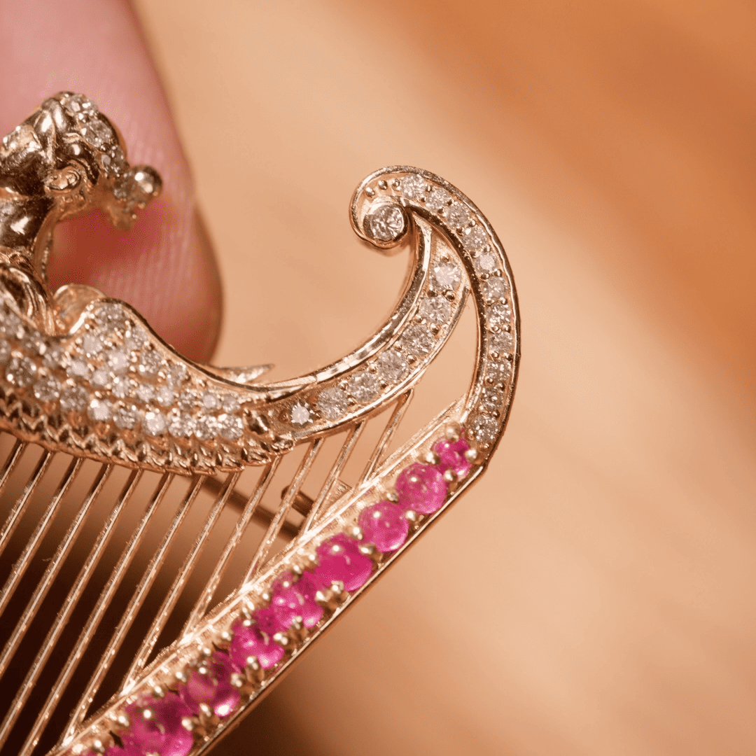 Harp Brooch
