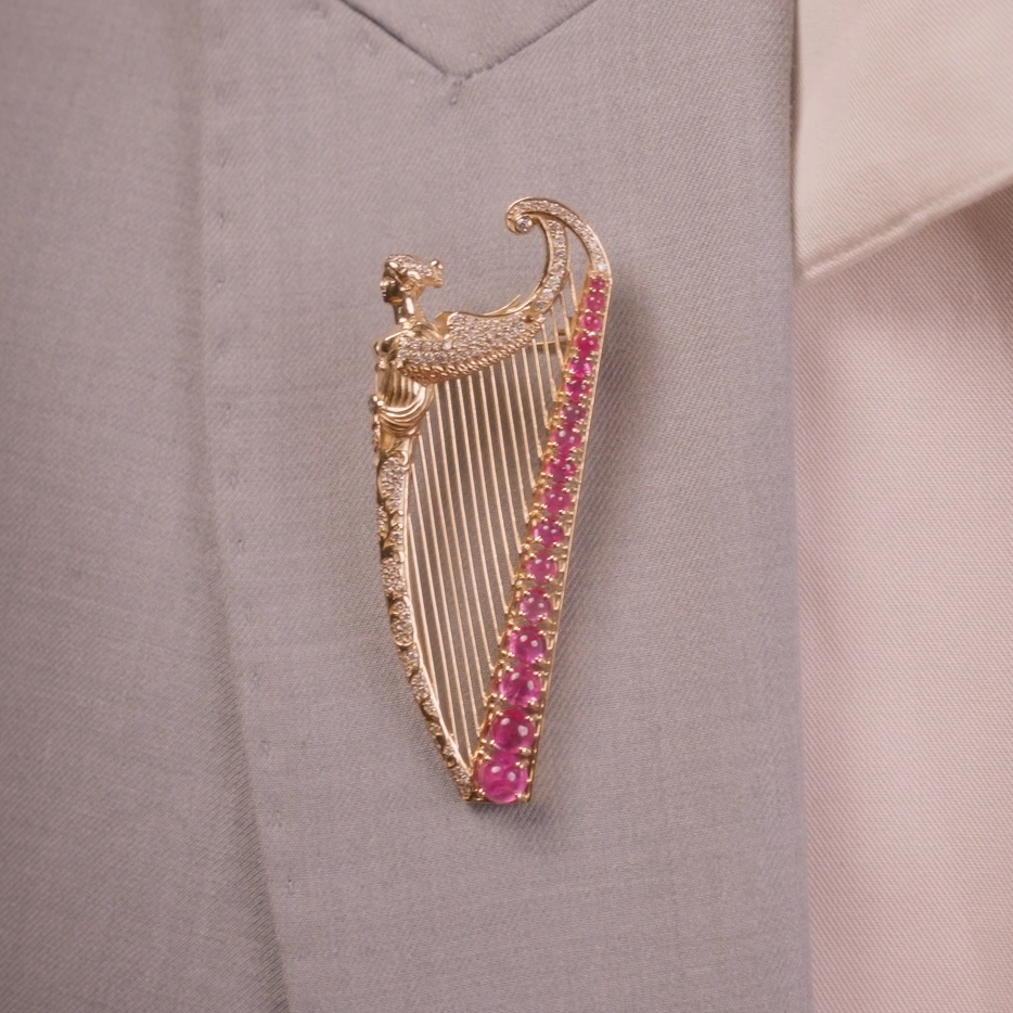 Harp Brooch