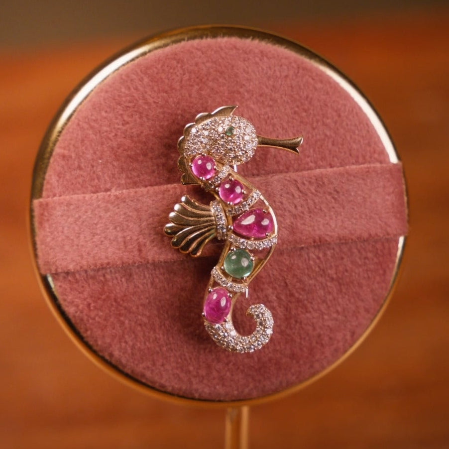 Seahorse Brooch