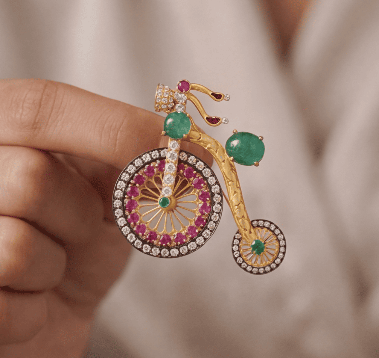Bicycle Brooch
