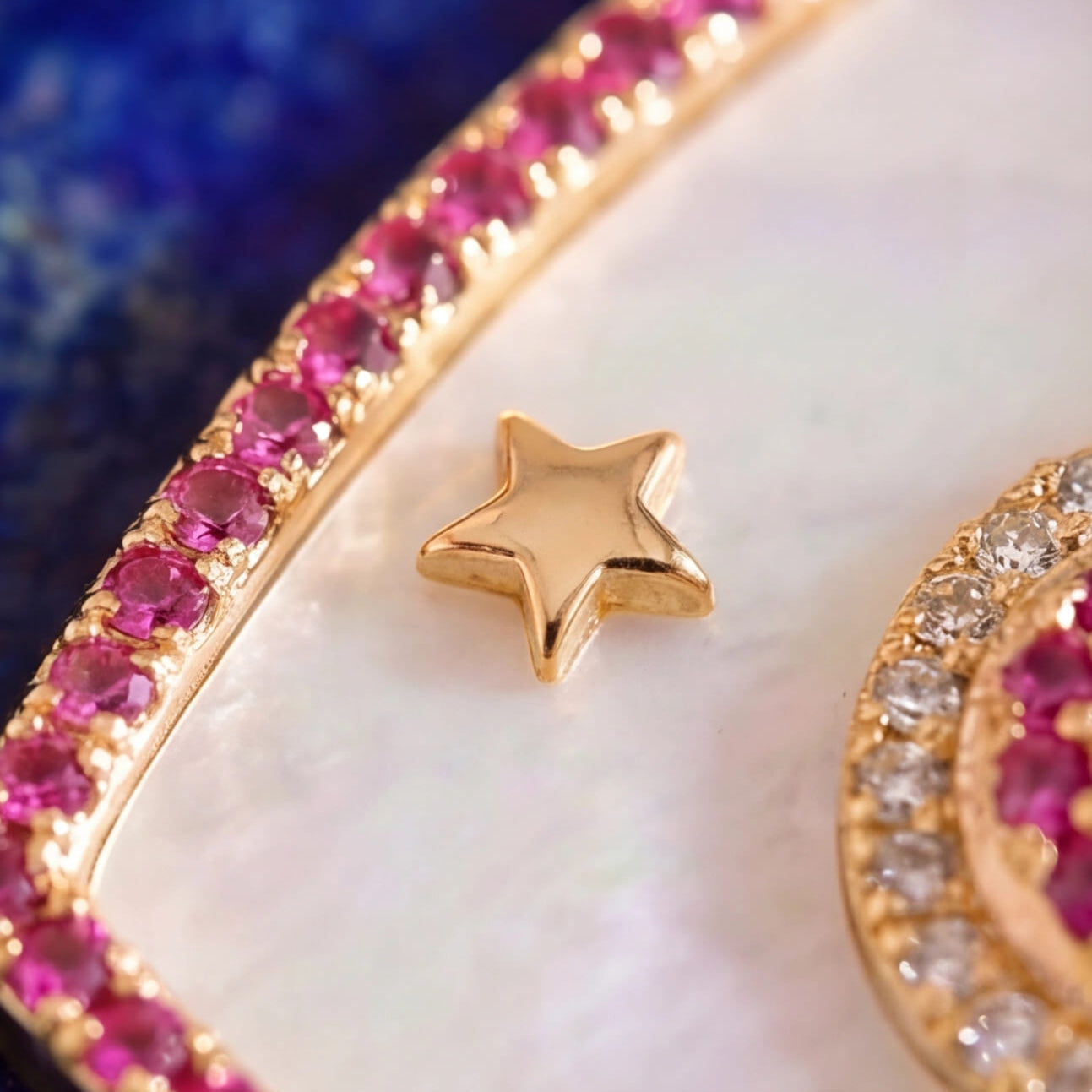 Sun N Moon Pendant (Rubies)