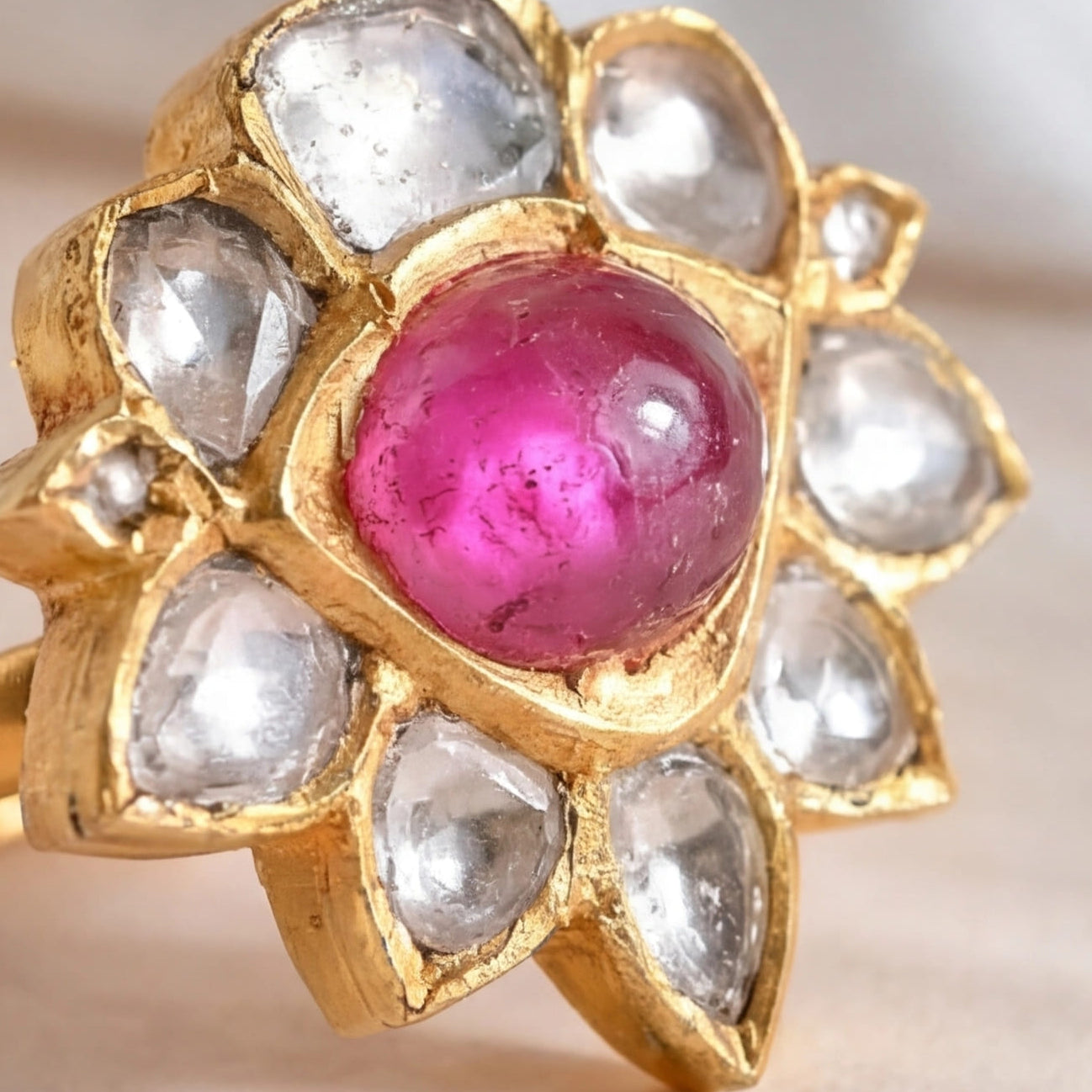 Sadai Polki Ring