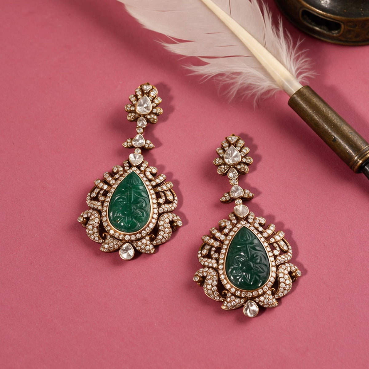 Majestic Emerald Earrings