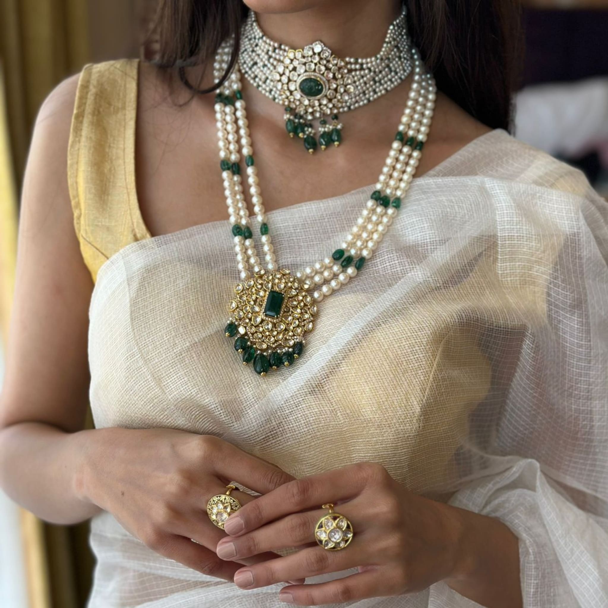 Jaipur Jadau Pendant Necklace -